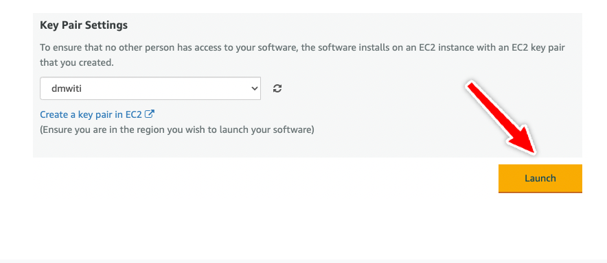 DeepSparse Runtime on AWS Marketplace - Settings